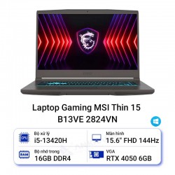 Laptop Gaming MSI Thin 15 B13VE 2824VN