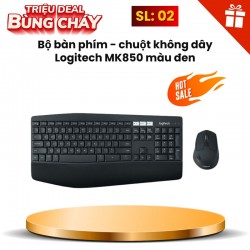 Bộ bàn phím - chuột không dây Logitech MK850 màu đen (920-008219)