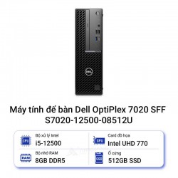 Máy tính để bàn Dell OptiPlex 7020 SFF S7020-12500-08512U