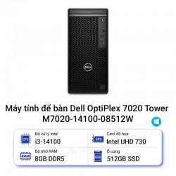 Máy tính để bàn Dell OptiPlex 7020 Tower M7020-14100-08512W