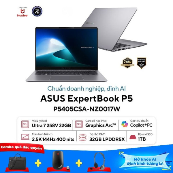 Laptop ASUS ExpertBook P5 P5405CSA-NZ0017W