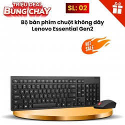 Bộ bàn phím chuột không dây Lenovo Essential Gen2 4X31N50708 (Đen)