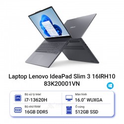 Laptop Lenovo IdeaPad Slim 3 16IRH10 83K20001VN