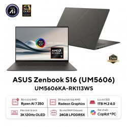 Laptop ASUS Zenbook S 16 UM5606KA-RK113WS