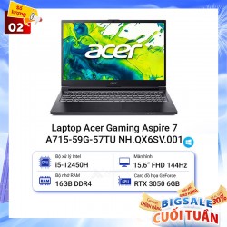 Laptop Acer Gaming Aspire 7 A715-59G-57TU NH.QX6SV.001