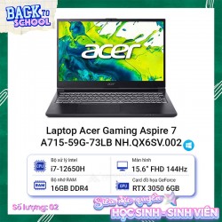 Laptop Acer Gaming Aspire 7 A715-59G-73LB NH.QX6SV.002