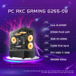 PC AKC Gaming G255-09 (i5-12400F/B760M/16GB/512GB/RTX4060Ti)