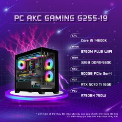 PC AKC Gaming G255-19 (i5-14600K/B760M/32GB/500GB/RTX5070Ti)