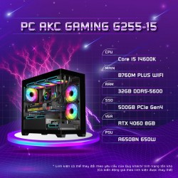 PC AKC Gaming G255-15 (i5-14600K/B760M/32GB/500GB/RTX4060)