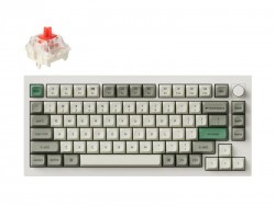 Bàn phím cơ không dây Keychron Q1M-P1 Q1 Max Red Switch Knob Version White