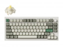 Bàn phím cơ không dây Keychron Q1M-P4 Q1 Max Banana Switch Knob Version White