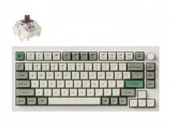 Bàn phím cơ không dây Keychron Q1M-P3 Q1 Max Brown Switch Knob Version White