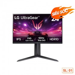 Màn hình LCD LG UltraGear 24GS65F-B.ATV (23.8inch - 180Hz - IPS - FHD - HDR10)