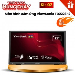 Màn hình cảm ứng ViewSonic TD2223-2 (22 inch - FHD - VA - 75Hz - 6.5ms)