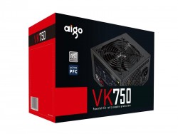 Nguồn máy tính AIGO VK750 750W (85 Plus/ Active PFC/ Single Rail)