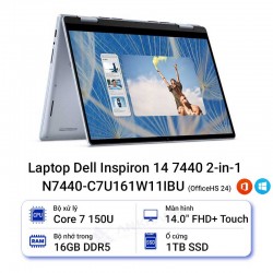 Laptop Dell Inspiron 14 7440 2-in-1 N7440-C7U161W11IBU (OfficeHS 24)