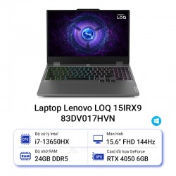 Laptop Lenovo LOQ 15IRX9 83DV017HVN
