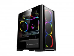 Vỏ case KENOO ESPORT MK500-3F M-ATX Đen