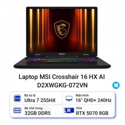Laptop MSI Crosshair 16 HX AI D2XWGKG-072VN