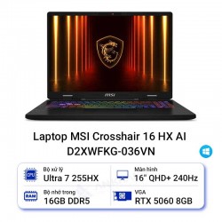 Laptop MSI Crosshair 16 HX AI D2XWFKG-036VN