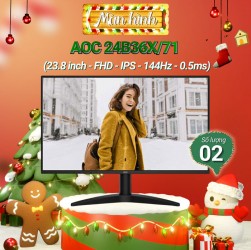 Màn hình AOC 24B36X/71 (23.8 inch - FHD - IPS - 144Hz - 0.5ms)