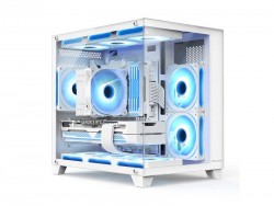 Vỏ case Huntkey S920 Storm Full View (White)