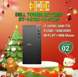 Máy tính để bàn Dell Tower ECT1250 DT-14700-16-512G