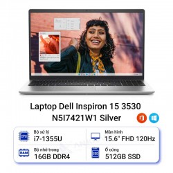 Laptop Dell Inspiron 15 3530 N5I7421W1 Silver