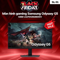 Màn hình gaming Samsung Odyssey G5 G50D LS27DG502EEXXV (27 inch - 2K - IPS - 180Hz - 1ms)