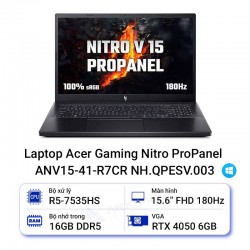 Laptop Acer Gaming Nitro ProPanel ANV15-41-R7CR NH.QPESV.003