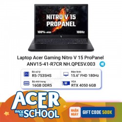 Laptop Acer Gaming Nitro V 15 ProPanel ANV15-41-R7CR NH.QPESV.003