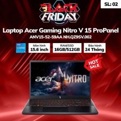 Laptop Acer Gaming Nitro V 15 ProPanel ANV15-52-59AA NH.QZ9SV.002