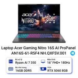 Laptop Acer Gaming Nitro 16S AI ProPanel AN16S-61-R5F4 NH.QXFSV.001