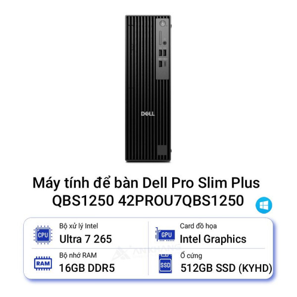 Máy tính để bàn Dell Pro Slim Plus QBS1250 42PROU7QBS1250