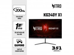 Màn hình gaming Acer Nitro KG240Y X1 UM.QX0SV.101 (23.8 inch - FHD - IPS - 200Hz - 1ms - Loa)