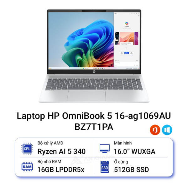 Laptop HP OmniBook 5 16-ag1069AU BZ7T1PA