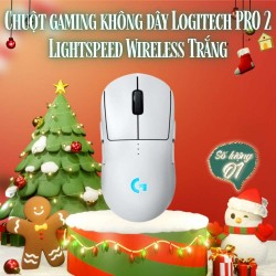 Chuột gaming không dây Logitech PRO 2 Lightspeed Wireless Trắng (910-007304)