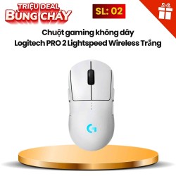 Chuột gaming không dây Logitech PRO 2 Lightspeed Wireless Trắng (910-007304)
