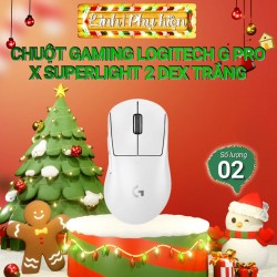 Chuột Gaming Logitech G Pro X Superlight 2 DEX Wireless Trắng (910-007367)