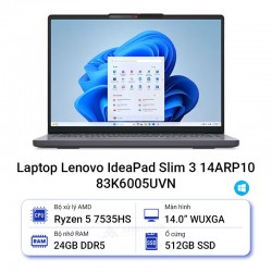 Laptop Lenovo IdeaPad Slim 3 14ARP10 83K6005UVN