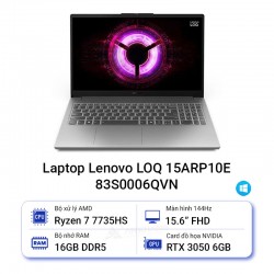 Laptop Lenovo LOQ 15ARP10E 83S0006QVN