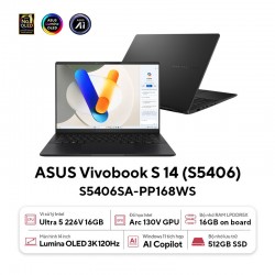 Laptop ASUS Vivobook S 14 S5406SA-PP168WS