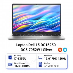 Laptop Dell 15 DC15250	DC5I7952W1 Silver