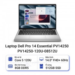Laptop Dell Pro 14 Essential PV14250 PV14250-120U-08512U