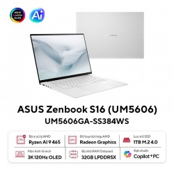 Laptop ASUS Zenbook S16 UM5606GA-SS384WS