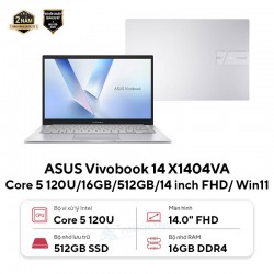 Laptop ASUS Vivobook 14 X1404VA (Core 5 120U/16GB/512GB/14.0 inch FHD/ Win11)