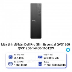 Máy tính để bàn Dell Pro Slim Essential QVS1260 QVS1260-14400-16512W