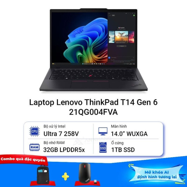Laptop Lenovo ThinkPad T14 Gen 6 21QG004FVA