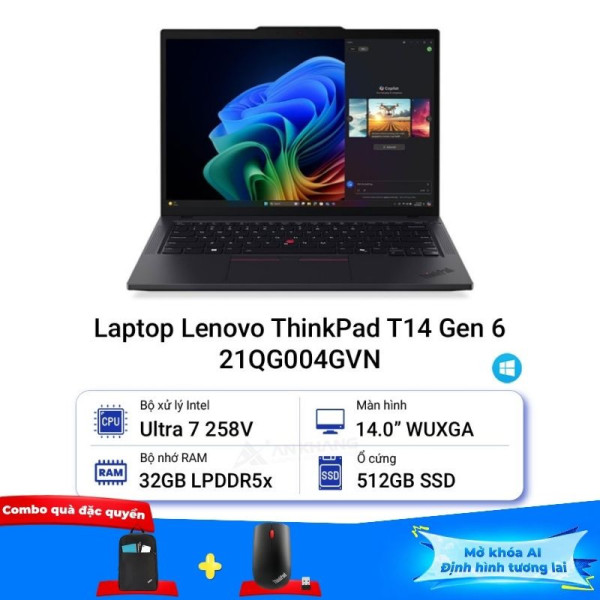 Laptop Lenovo ThinkPad T14 Gen 6 21QG004GVN