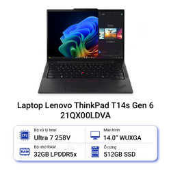 Laptop Lenovo ThinkPad T14s Gen 6 21QX00LDVA